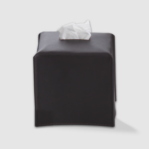 Decor Walther Nappa 0938190 NAPPA KBQ Papiertuchbox echtes Leder schwarz braun