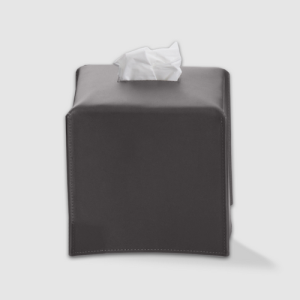 Decor Walther Nappa 0938193 NAPPA KBQ Papiertuchbox echtes Leder rauchgrau