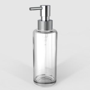 Decor Walther Porter 0863000 TT PORTER soap dispenser clear glass chrome