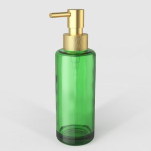 Decor Walther Porter 0863282 TT PORTER soap dispenser green glass frosted gold
