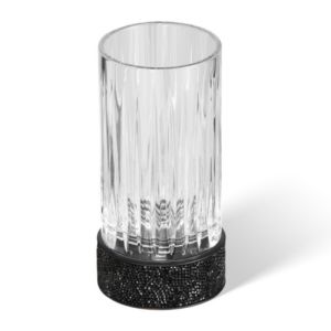 Decor Walther Rocks 0934260 ROCKS SMG Zahnputzbecherhalter mattschwarz/ Klarglas