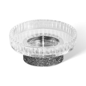 Decor Walther Rocks 0934300 ROCKS STS soap dish chrome/ clear glass