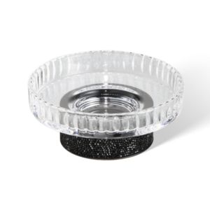 Decor Walther Rocks 0934360 ROCKS STS soap dish matte black/ clear glass
