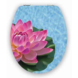 Diaqua Brillant 31171701 toilet seat with lid shiny motif Lotus