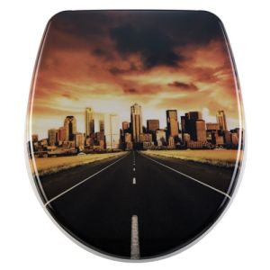 Diaqua Nice 31171232 toilet seat with lid motif Skyline