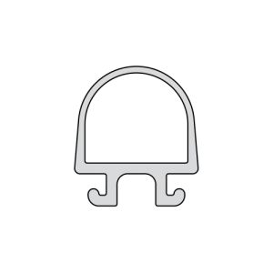 Duka FW-029 onderstrippen met hoekjes voor badwand 150cm mat zilver (=grijs)