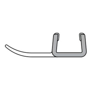 Duka GUMB734-L afdichtprofiel 195cm transparant, 6mm