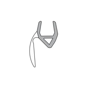 Duka GUML121 afdichtprofiel 195cm transparant, 6mm