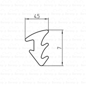 Duscholux  250300.00.000.9999 siliconensnoer per m1