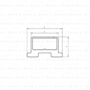 Duscholux  620236.01.001.2100 magneetprofiel, 210cm, wit