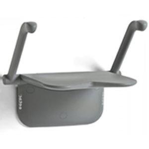 Etac Relax 81708010 Duschsitz mit Armlehnen Vulkangrau