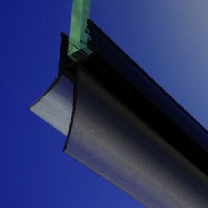 Exa-Lent Universal DS641008 matte black shower profile 1 flap 1 flap 100cm - 8mm
