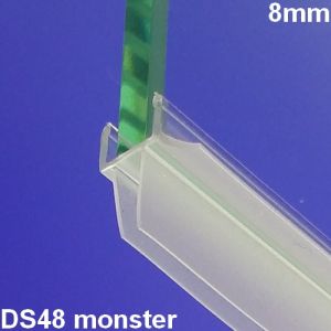 Exa-Lent Universal sample piece of shower rubber type DS48 - 2cm length and suitable for glass thickness 8mm - 3 flaps