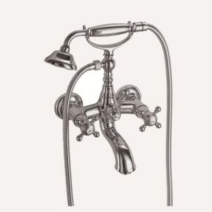 Fima Carlo Frattini Elizabeth F5084CR badkraan opbouw 2-greeps met garnituur chroom