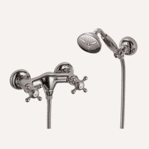 Fima Carlo Frattini Elizabeth F5085OR surface mounted shower mixer 2 handle with garnish gold