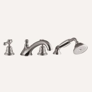 Fima Carlo Frattini Epoque F5064OR bath faucet 4-hole with collapsible garnish gold