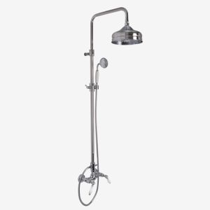 Fima Carlo Frattini Herend F54052CR surface mounted shower mixer 2 handle with shower set chrome