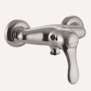 Fima Carlo Frattini Lamp F33051SN surface mounted shower mixer 1 handle brushed nickel
