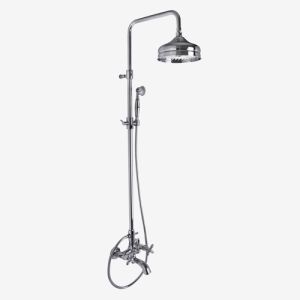 Fima Carlo Frattini Olivia F50042BR Badewannenarmatur Aufputz 2-Griff mit Duschset Bronze