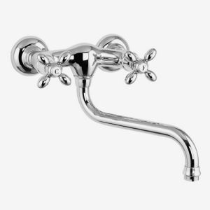 Fima Carlo Frattini Olivia F5006BR wand keukenkraan 2-greeps brons