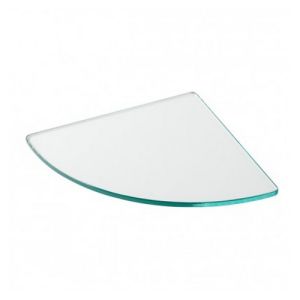 Geesa Luna 3021 Glasplatte Eckregal Klarglas