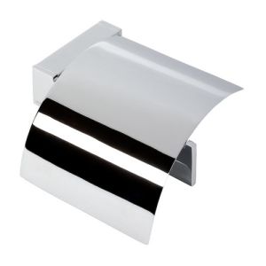 Geesa Modern Art 350802 toilet roll holder with flap chrome