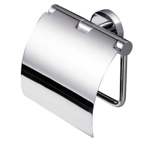 Geesa Nemox 650802 toilet roll holder with flap chrome