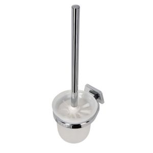 Geesa Standard 5117 toilet brush holder wall (white brush head) chrome