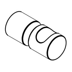 HSK E100140-3-04 knopgreep wit