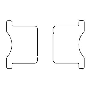 HSK Exklusiv E85056-1 inschuif magneetstrip recht, set van 2 stuks, 200cm