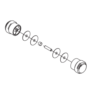 HSK Exklusiv E85140-52 Knaufgriff für Drehflügeltür, chrom/schwarz *nicht mehr lieferbar*