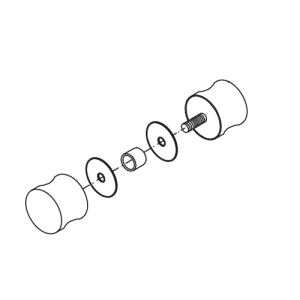 HSK Premium Classic E79140-1 Knaufgriff rund, chrom *nicht mehr lieferbar*