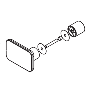 HSK Premium Softcube E79140-20 Knopfgriff Softcube, chrom *nicht mehr lieferbar*