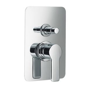 HSK Dusche & Co! 1180039 Einbau Bad-/Duscharmatur Softcube mit Umsteller (2 Abgänge) chrom (Outlet)