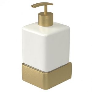 Haceka Aline 1208676 soap dispenser white ceramic/ brushed gold