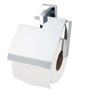 Haceka Edge 1143811 toilet roll holder with flap chrome