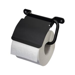 Haceka Ixi 1208509 toilet roll holder with flap matte black