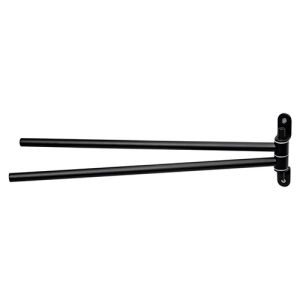 Haceka Ixi 1208565 2-Deckel Handtuchhalter 395mm mattschwarz