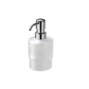Haceka Kosmos 1118554 loose soap dispenser chrome/satinized glass