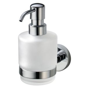 Haceka Kosmos 1124417 Seifenspender satiniertes Glas / Chrom