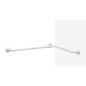 Handicare (Linido) LI2611025211 horizontale hoekwandbeugel Ergogrip 600x900mm RVS gepolijst (antraciete afdekkappen)