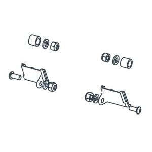 Handicare (Linido) LI2804000002 Montageset Zusatzfußduschsitz weiß