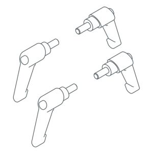 Handicare (Linido) LI2815002000 Set mit verstellbaren Spanngriffen