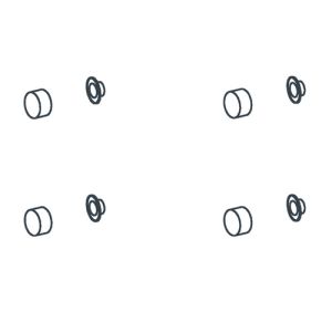 Handicare (Linido) LI2880000602 Kunststoffringe und Abdeckkappen weiß