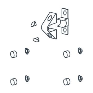 Handicare (Linido) LI2881000602 Kunststoffringe und Abdeckkappen weiß