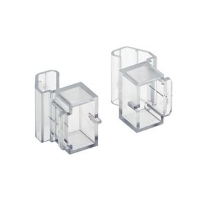 Hansgrohe Casetta 96194000 zeepschaalklemmen transparant (set van 2 stuks)