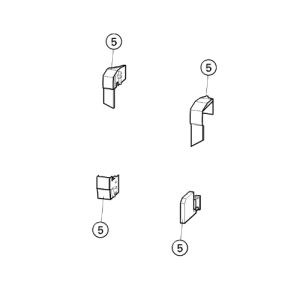 Huppe 1002, 054885 Abdeckkappen für Führungsschiene *nicht mehr lieferbar*.