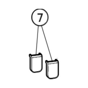 Huppe Alpha 2 - Classics 2 - X1 Flex, 042627 Satz Abdeckkappen, 4 Stück