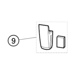 Huppe Aura elegance, 025512 glasbevestiging