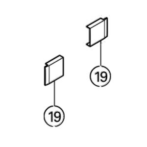 Huppe Classics 2, 027851 Abdeckungen für Führungsschiene